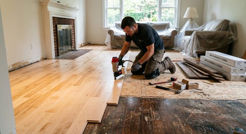 Maple Flooring Installation in Nottingham, MD