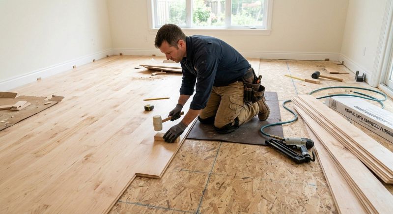 Maple Flooring Installation in Phoenix, MD