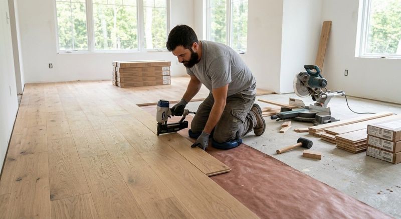 Oak Floor Installation in Bowie, MD