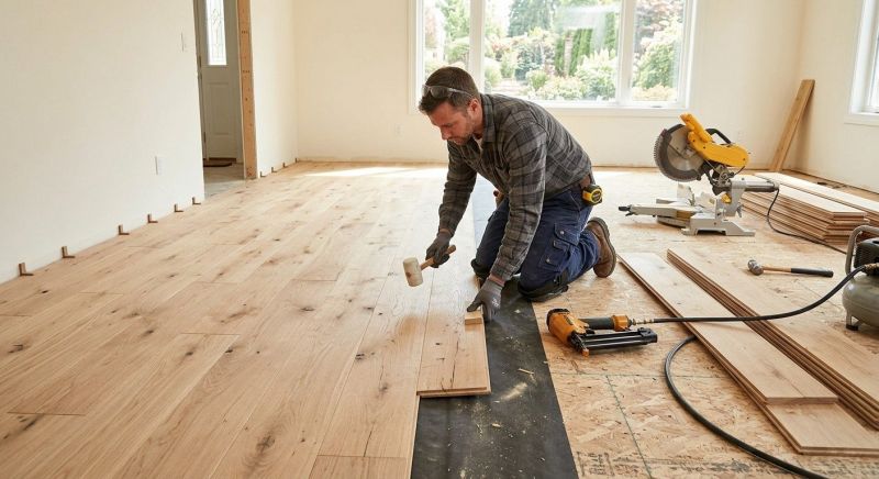 Oak Floor Installation in Damascus, MD