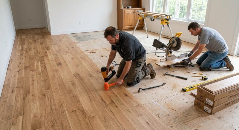 Oak Floor Installation in Millersville, MD