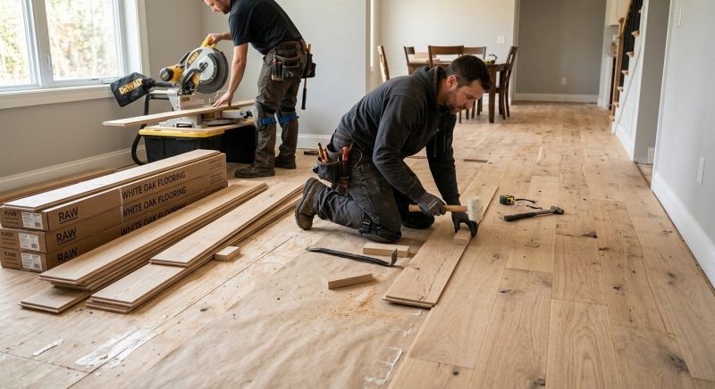 Oak Floor Installation in Mount Airy, MD