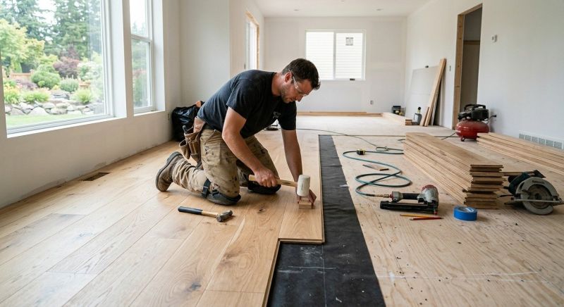 Oak Floor Installation in Nottingham, MD