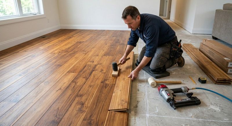 Teak Flooring Installation in Ellicott City, MD