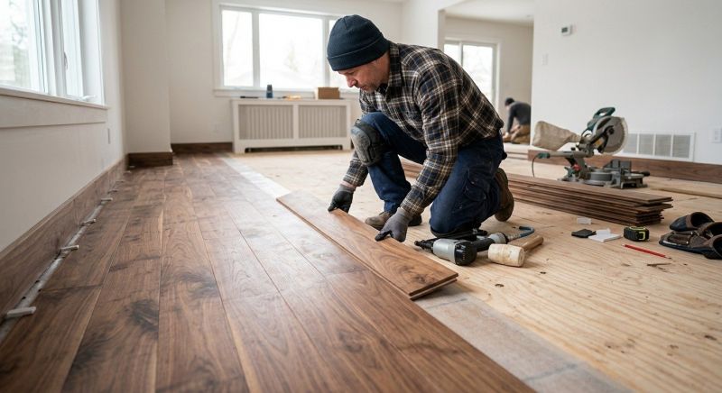 Walnut Flooring Installation in Ellicott City, MD