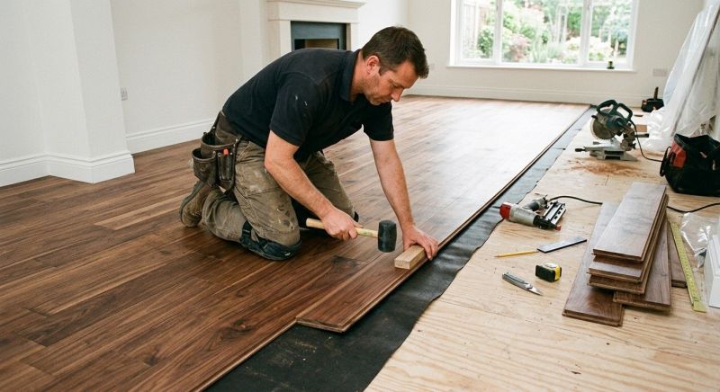 Walnut Flooring Installation in Ellicott City, MD
