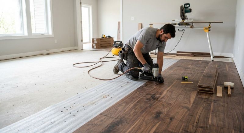 Walnut Flooring Installation in Ellicott City, MD