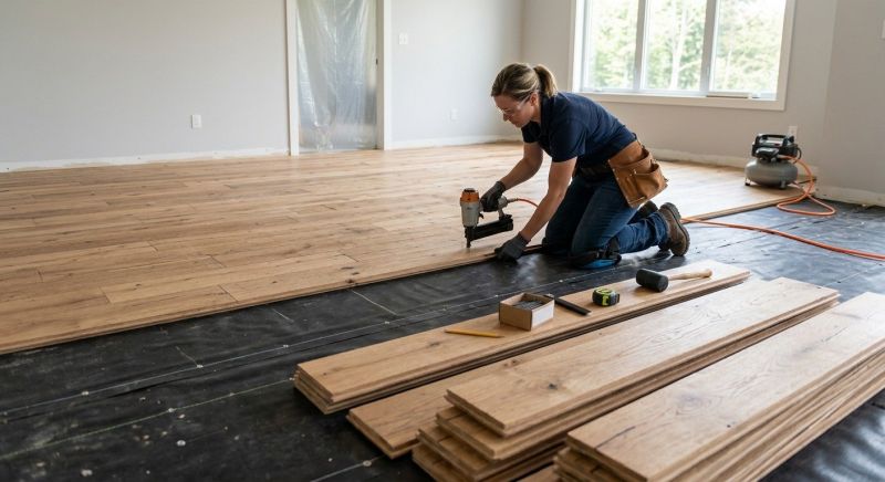 Walnut Flooring Installation in Ellicott City, MD