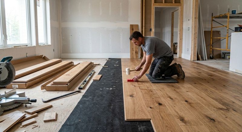 Wide Plank Floor Installation in Ellicott City, MD